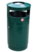 Venkovní odpadkový koš s popelníkem