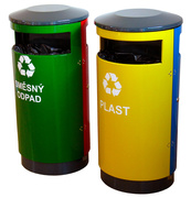 Venkovní odpadkový koš na tříděný odpad