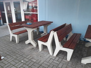 Betonové lavičky ADVAS LOP s betonovým stolem