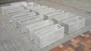 Betonový květináč hladký beton, 80 x 30 x 35 cm (d x š x v)